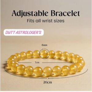 Citrine Natural Yellow Quartz Gemstone Bracelet