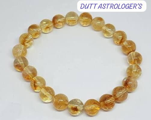 Citrine Natural Yellow Quartz Gemstone Bracelet - Image 4