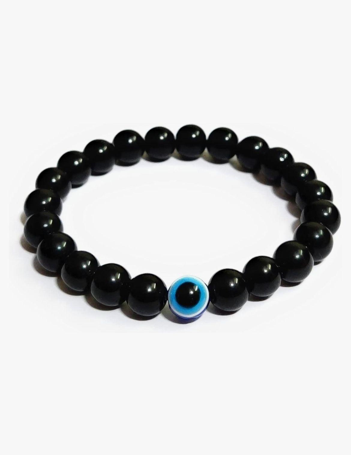 Black Evil Eye Bracelet | Protective Nazar Bracelet for Men & Women - Image 2