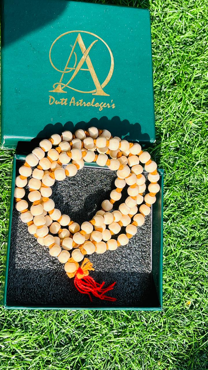 TULSI CHINA LAKDI MALA 108+1 | Mindfulness Focus Stress & Anxiety Relie Spiritual, Growth Protection, Emotional Balance |