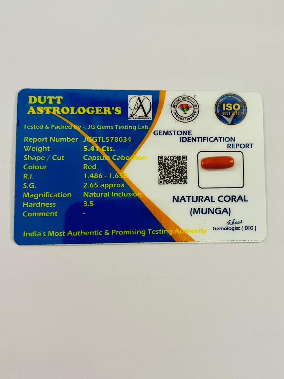 Munga Gemstone (Red Coral) मंगल ग्रह (Mars) - Image 4