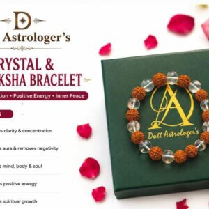 Rudraksha & Crystal Bracelet