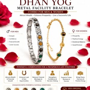 Metal Dhan Yog Couple Bracelet Combo
