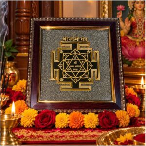 Shri Laxmi Yantra With Pyrite Frame